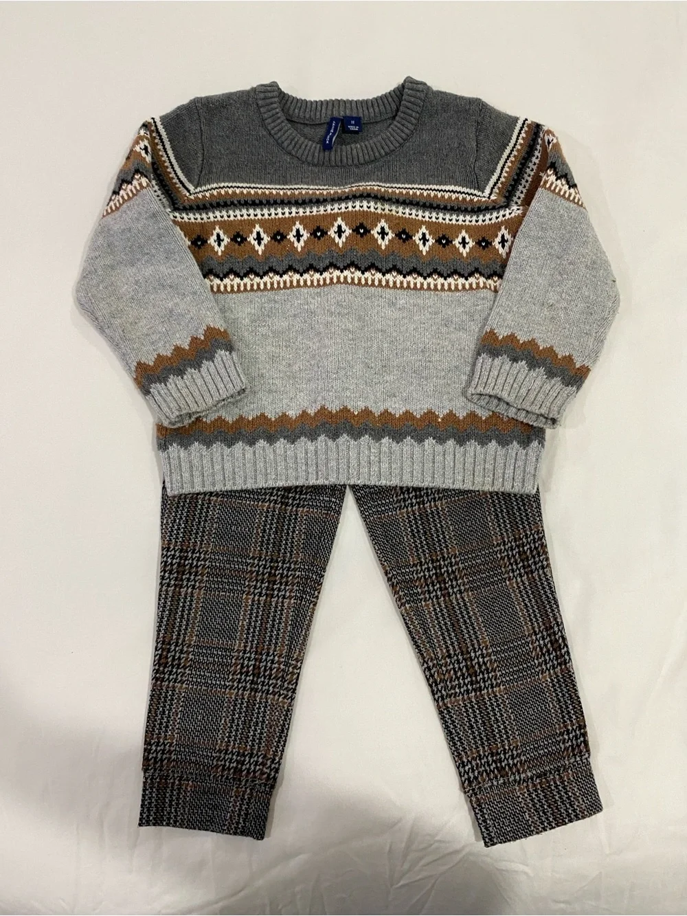 Toddler Boy Janie and Jack Houndstooth Jogger
